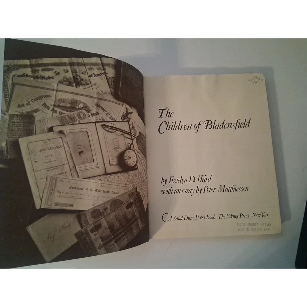 The Children of Bladensfield Evelyn D. Ward 1978 Post Civil War autobiograhy